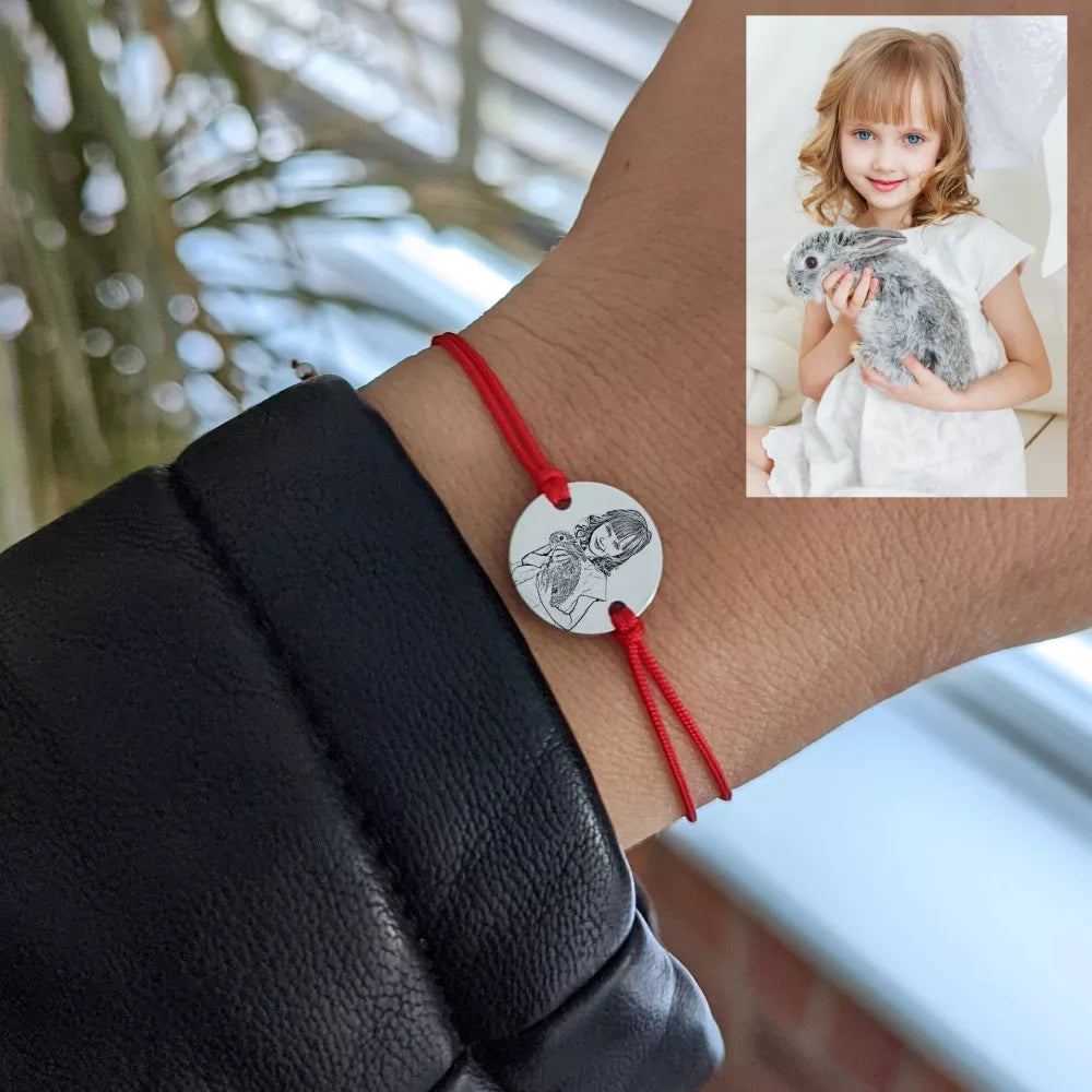 Fényképes gravírozott nyaklánc saját fotóból